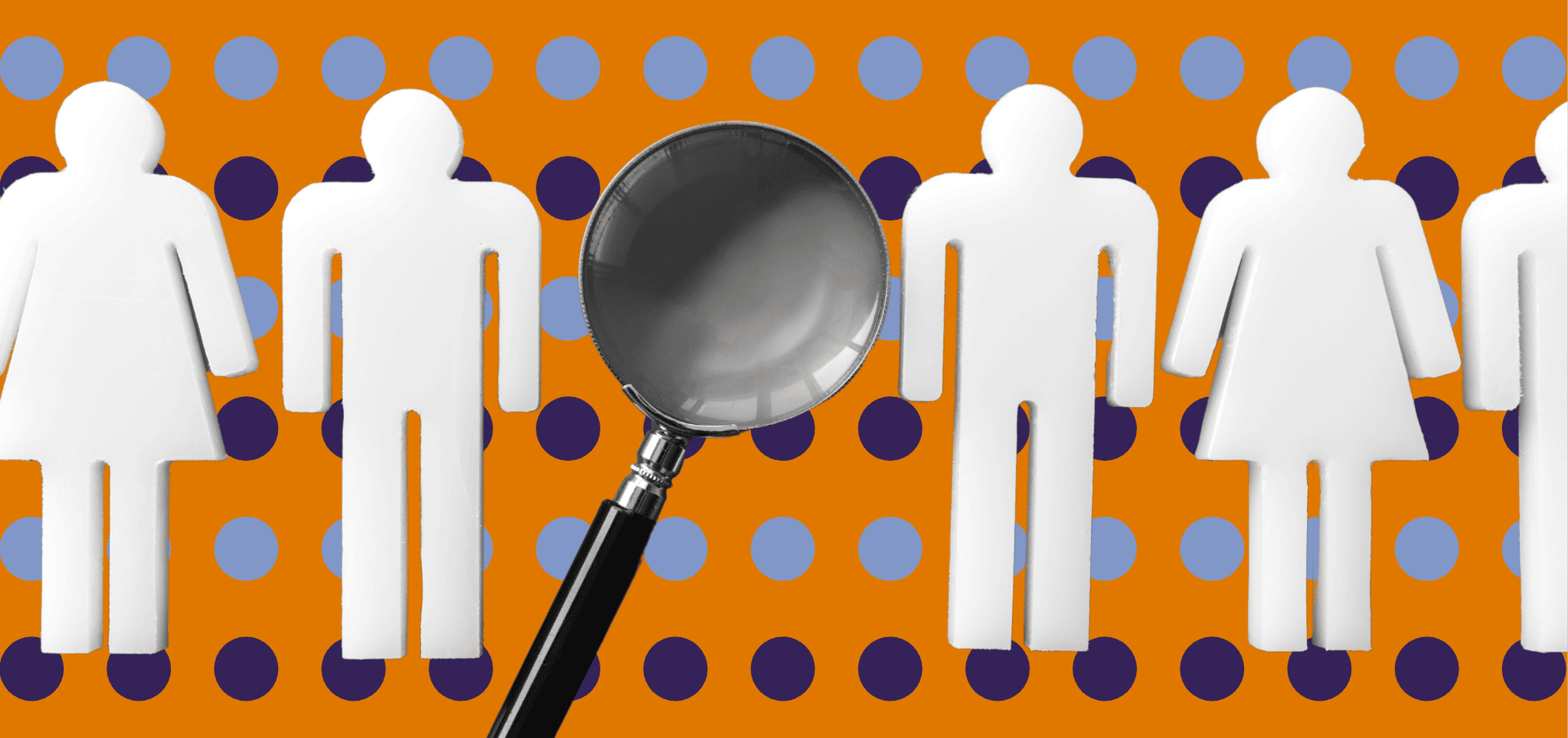 A magnifying glass and multiple people symbolize who can fill out competencies under Medicare regulations in home health & hospice.